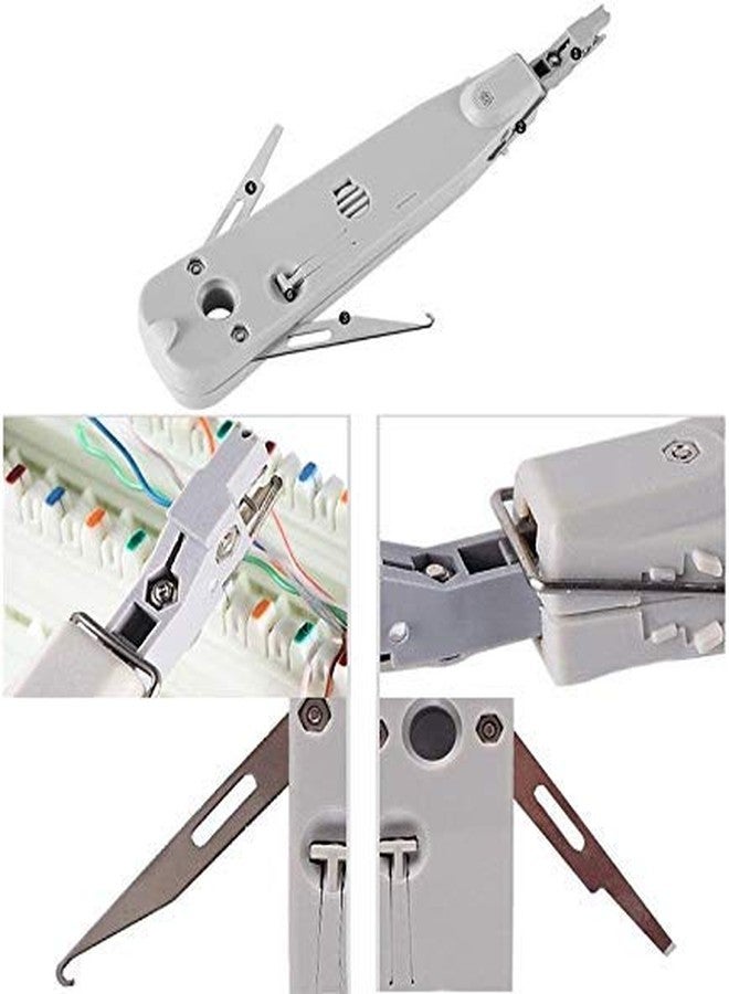 Atevon HT-3141 Krone Punch Down Tool - Impact Crimper for 110/88 Type AMP Modules, Keystone Jacks & Network Junction Boxes | Ratchet-Type for Telephone & Data Wires - Pack of 1 - Image 3